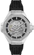 Philipp Plein Herreur PWPFA0124 Skeleton Royal Grå/Gummi Ø46 mm