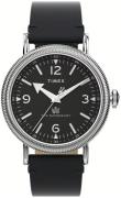 Timex Herreur TW2W20200 The Waterbury Sort/Læder Ø40 mm