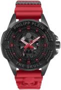 Philipp Plein PWAAA2424 The Skull Sort/Stål Ø44 mm