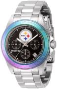 Invicta Herreur 44982 Nfl Sort/Stål Ø40 mm