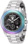 Invicta Herreur 44983 Nfl Sort/Stål Ø40 mm