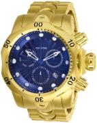 Invicta Herreur 25905 Venom Blå/Gul guldtonet stål Ø53.7 mm