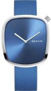 Bering Herreur 18040-308 Pebble Blå/Tekstil Ø40 mm