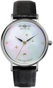 Zeppelin Dameur 71311 Luna Hvid/Læder Ø36 mm