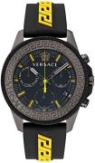 Versace Herreur VE3J00322 Greca Action Sort/Gummi Ø45 mm