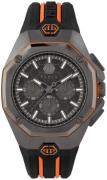 Philipp Plein Herreur PWTBA0523 Octagon Grå/Gummi Ø44 mm