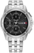Tommy Hilfiger Herreur 1710620 Walker Sort/Stål Ø44 mm