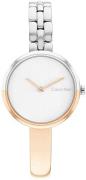 Calvin Klein Dameur 25200281 Bangled Hvid/Rosaguldtonet stål Ø28 mm