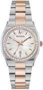 Bulova Dameur 98R283 Surveyor Hvid/Rosaguldtonet stål Ø31 mm