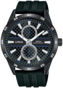 Lorus Herreur R3A43AX9 Sports Sort/Gummi Ø43 mm