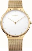 Bering Dameur 18434-334 Ultra Slim Hvid/Gul guldtonet stål Ø34 mm