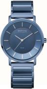 Bering Dameur 19535-797 Solar Blå/Keramik Ø35 mm