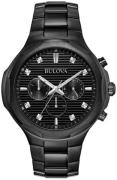 Bulova Herreur 98D147 Diamond Sort/Stål Ø46 mm