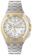 Philipp Plein Herreur PWGAA0421 Extreme Hvid/Stål Ø44 mm
