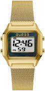 Guess GW0343L2 Zoom LCD/Gul guldtonet stål
