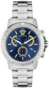 Versace Herreur VE2E00721 V Chrono Blå/Stål Ø45 mm