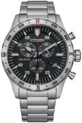 Citizen Herreur AT2520-89E Eco Drive Sort/Stål Ø44 mm