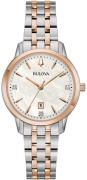 Bulova Dameur 98P213 Sutton Hvid/Stål Ø31 mm