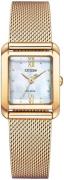 Citizen Dameur EW5593-64D Eco Drive Hvid/Rosaguldtonet stål Ø22 mm