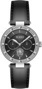 Versus by Versace Dameur VSPOS3321 Sertie N Crystal Sort/Læder Ø36