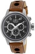 Invicta Herreur 90102 S1 Rally Grå/Læder Ø48 mm