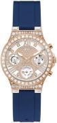 Guess Dameur GW0257L3 Sølvfarvet/Gummi Ø36 mm