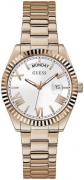 Guess Dameur GW0308L3 Luna Sølvfarvet/Rosaguldtonet stål Ø36 mm