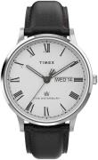 Timex Herreur TW2U88400 The Waterbury Hvid/Læder Ø40 mm