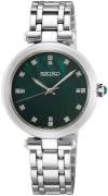 Seiko Dameur SRZ535P1 Discover More Grøn/Stål Ø30 mm