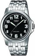 Casio Herreur MTP-1260PD-1B Collection Sort/Stål Ø40 mm