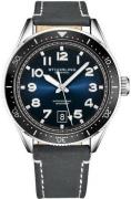 Stührling Original Herreur 3989.6 Monaco Blå/Læder Ø42 mm