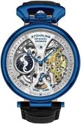Stührling Original Herreur 3920.3 Legacy Sølvfarvet/Læder Ø46 mm