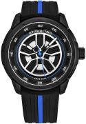 Stührling Original Herreur 984.03 Aviator Sort/Gummi Ø44 mm