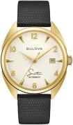 Bulova Herreur 97B196 Hvid/Læder Ø41 mm
