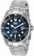 Invicta Herreur 30807 Blå/Stål Ø43 mm
