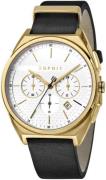 Esprit Herreur ES1G062L0025 Sølvfarvet/Læder Ø42 mm