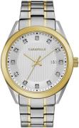 Bulova Herreur 45B154 Caravelle Sølvfarvet/Gul guldtonet stål Ø44