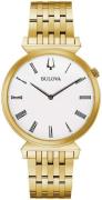 Bulova Herreur 97A153 Hvid/Gul guldtonet stål Ø38 mm