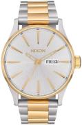 Nixon Herreur A3561921-00 Sølvfarvet/Gul guldtonet stål Ø42 mm