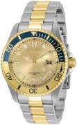 Invicta Herreur 30948 Guld/Gul guldtonet stål Ø43 mm