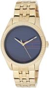Tommy Hilfiger Dameur 1782081 Blå/Gul guldtonet stål Ø38 mm
