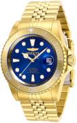 Invicta Herreur 30097 Pro Diver Blå/Gul guldtonet stål Ø42 mm
