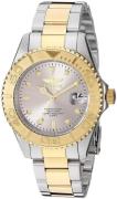 Invicta Herreur 29943 Pro Diver Grå/Gul guldtonet stål Ø37.5 mm