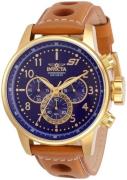 Invicta Herreur 30917 S1 Rally Blå/Læder Ø46 mm
