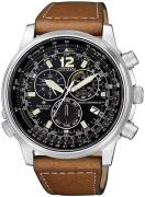Citizen Herreur CB5860-27E Sort/Læder Ø43 mm