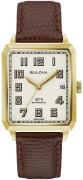 Bulova Herreur 97B192 Hvid/Læder