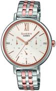 Casio Dameur SHE-3064SPG-7AUER Sheen Hvid/Rosaguldtonet stål Ø37 mm