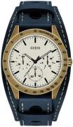 Guess Herreur W1100G2 Hvid/Læder Ø44 mm