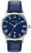 Bulova Herreur 96B295 Dress Blå/Læder Ø40 mm