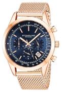 Stührling Original Herreur 3975.8 Blå/Rosaguldtonet stål Ø44 mm